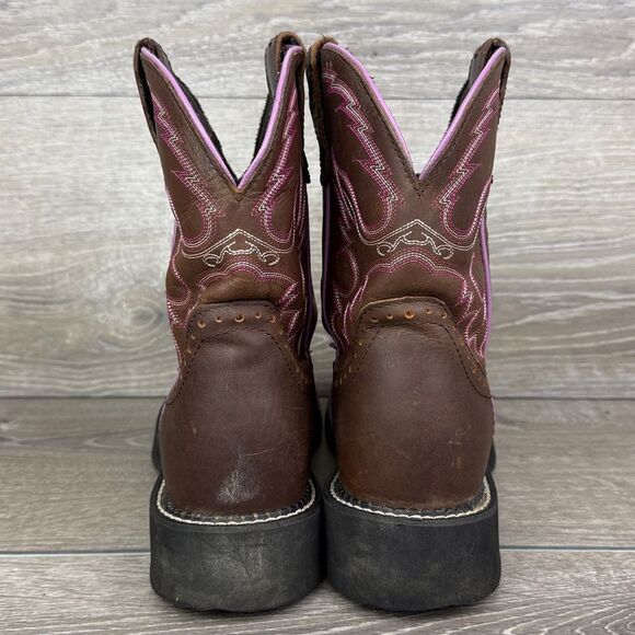 Justin Gypsy Gemma Brown Leather Women’s Sz 9B Western Round Toe Cowgirl Boots - Picture 4 of 13